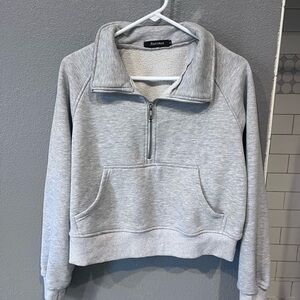 Women’s Gray Quarter-Zip Sweatshirt